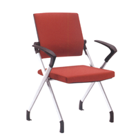 Chaise de formation roulante polyvalente avec dossier en maille, sièges imbriqués faciles à déplacer avec roulettes pour salles de classe et séminaires flexibles