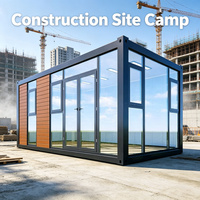 Casa Contenedor Desmontable con Estructura de Acero Ligero y Panel Sándwich, Tecnología de Rotura Térmica para Campamentos Laborales en Climas Cálidos