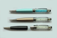 Clé USB en forme de stylo en verre avec logo personnalisé Clé USB 2.0 en forme de stylo en cristal