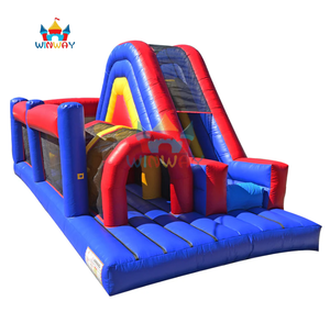 Circuito de Obstáculos Inflable para Exteriores con Tobogán para Niños, Casa de Brinco de Grado Comercial para Alquiler para Fiestas - Product Image 1