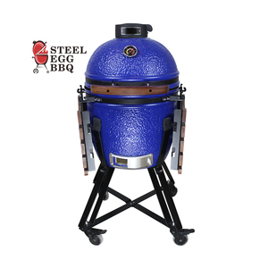 <span class=keywords><strong>SEB</strong></span> KAMADO 18 pouces Kamado céramique populaire charbon de bois barbecue fumeur gril de cuisson Kamado avec toutes les tailles - Product Image 1