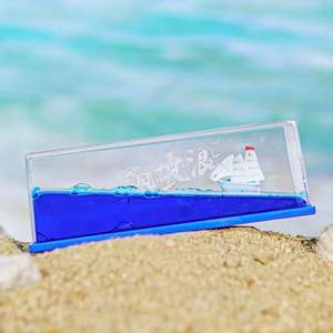 Crucero Fluid Drift Bottle <span class=keywords><strong>Ocean</strong></span> Adventure Series Reloj de arena Decoración de la sala de estar Barco creativo Adornos marinos - Product Image 5