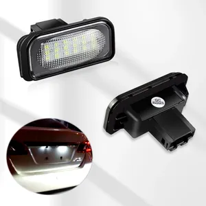 Luz de matrícula LED de alta potencia 12V 6500K para BENZ W203 4D Sedan accesorios luz LED automática para lámpara LED de coche para coche
