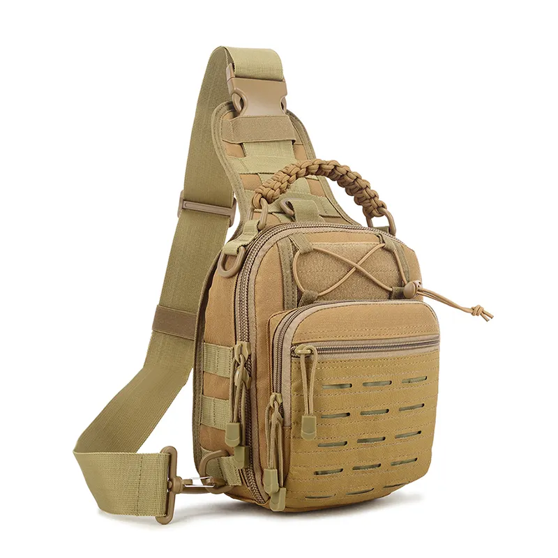 JSH Outdoor Camouflage Oxford Crossbody Bag Shoulder Bag Korean Version Backpack Tactical Small Chest Bag