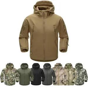 Tad field veste d'uniforme tactique accessoires noir kaki vert camouflage manteau de chasse vente en gros sweat à capuche softshell camouflage veste