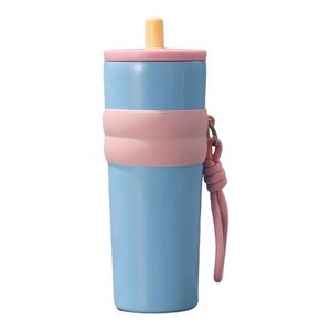 IStapromo Gifts MM - Termo de Viaje de Acero Inoxidable de Doble Pared con Aislamiento al Vacío de 710 ml, Botella de Agua con Cuerda para Niñas - Product Image 3