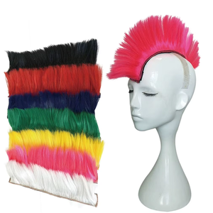 Acquista Casco Punk con Parrucche Mohawk, Patch Skinhead, Posticci per Moto, Ciclismo, Scooter, Polo, Sci, Snowboard, Cosplay, Accessori per Costumi - Product Image 4