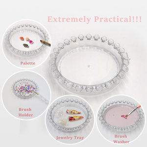 Paleta de Gel para Decoración de Uñas de Cristal, Mini Plato de Exhibición de Joyería para Mezclar Colores - Product Image 3