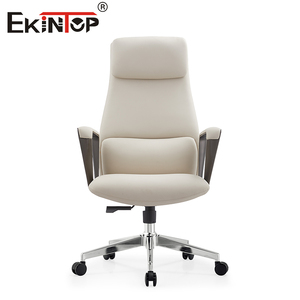 Fauteuil de bureau exécutif en cuir ergonomique Sinonis, dossier haut moderne, inclinable et réglable, de luxe - Product Image 3