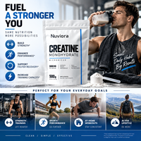 Créatine en poudre OEM en vrac 500 g sans saveur, approvisionnement direct usine pour hommes et femmes, soutien des performances musculaires
