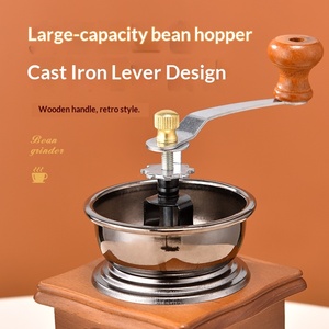 Wholesale 1PCS Vintage Manual <b>Coffee</b> Hand Crank <b>Grinders</b> Wooden Style Classic - Product Image 3