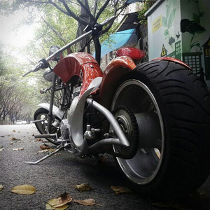 Chopper Oversize con Pneumatico Posteriore Largo 205/40-14 e Manubrio da 90cm per Piloti Audaci - Product Image 5