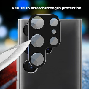 Funda protectora para cámara <span class=keywords><strong>Samsung</strong></span> <span class=keywords><strong>Galaxy</strong></span> S22 <span class=keywords><strong>S</strong></span> <span class=keywords><strong>22</strong></span> <span class=keywords><strong>Ultra</strong></span> S22, cristal templado curvo 3D - Product Image 4