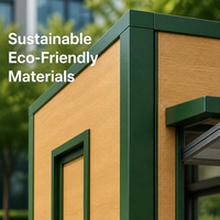 Kiosque de conteneur maritime métallique de haute qualité, bar à café préfabriqué extérieur, étanche et écologique pour espace commercial