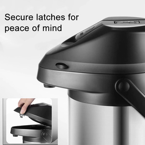 Bán Buôn 304 Thép Không Gỉ Đôi Tường Cách Nhiệt Nồi Hộ Gia Đình Nồi Nước Ấm Phong Cách Châu Âu Cà Phê Áp Suất Không Khí Nồi 2.5L - Product Image 4