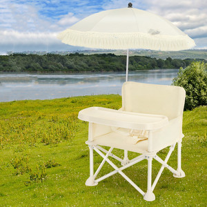 Chaise de salle à manger pour bébé petite chaise pliante <span class=keywords><strong>3</strong></span> mois-<span class=keywords><strong>3</strong></span> <span class=keywords><strong>ans</strong></span> chaise de plage avec parasol/siège d'appoint portable léger pour bébé - Product Image 4