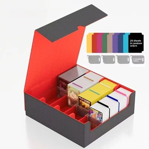 Boîte de rangement pour cartes en plastique en forme de coquille, plateau à cartes avec une grande capacité supplémentaire pour les cartes Pokémon <span class=keywords><strong>Yu</strong></span> <span class=keywords><strong>Gi</strong></span> <span class=keywords><strong>Oh</strong></span> - Product Image 1