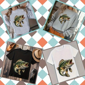 Pegatinas Termoadhesivas Personalizadas con Diseño <span class=keywords><strong>de</strong></span> Boca <span class=keywords><strong>de</strong></span> Bajo Abierta, Ideales para Camisetas, Jeans, Sudaderas, Bolsas <span class=keywords><strong>de</strong></span> Lona, Mochilas y Almohadas - Product Image 5