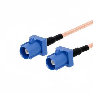 Câble FAKRA C à <span class=keywords><strong>fibre</strong></span> <span class=keywords><strong>optique</strong></span> coaxial <span class=keywords><strong>droit</strong></span> de haute qualité de 1m avec adaptateur à <span class=keywords><strong>angle</strong></span> <span class=keywords><strong>droit</strong></span> SMA mâle à mâle pour appareils GPS Audio de voiture - Product Image 5