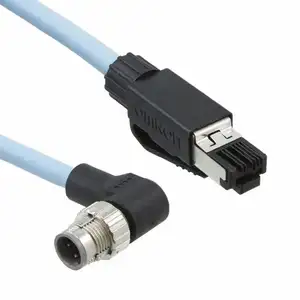 XS5W-T422-CMC-K ETHERNET CABLE M12 ANG-RJ45 1M