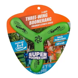 Indoor And Outdoor Novelty Multiple Colors Kids EVA Foam 360 Boomerang Flying Dartboard Flights