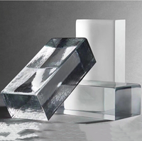 Transparent K9 cristal verre brique bloc décoratif