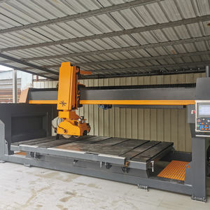 เครื่องตัดหินแกรนิตแบบ<span class=keywords><strong>ส</strong></span>ะพาน 5 แกน CNC เครื่องตัดกระเบื้องอเนกประ<span class=keywords><strong>ส</strong></span>งค์ ขัดเงาและตัดขอบ พร้อมมอเตอร์หลัก ปั๊ม และส่วนประกอบ PLC - Product Image 6