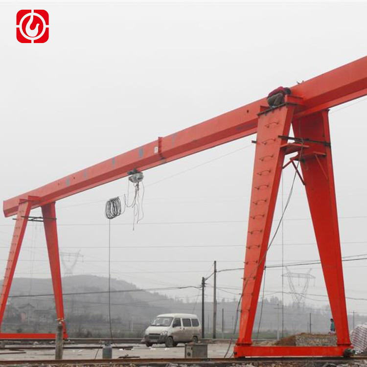 Jinniu Tugas Berat Hoist Crane DWG 3ton 5ton 10ton Barang Pengangkat Rangka Tunggal Balok Gantry Crane