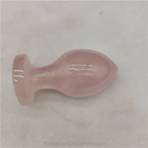 Natuurlijke Rozenkwarts Crystal Yoni Eieren Butt Pluggen Kristal Massage Anale Pluggen Voor <span class=keywords><strong>Sex</strong></span> - Product Image 3