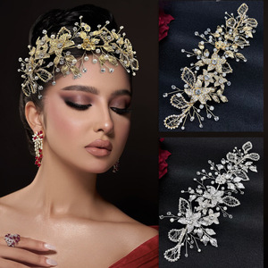 Robe de demoiselle d'honneur 3D en fil métallique pour mariage, fiançailles, soirée, robe corsage en cristal, panneaux de patch, appliques de fleurs en strass - Product Image 4