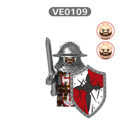 Bloques de Construcción de Personajes Medievales: Caballero, Arquero, Guerrero, Lanzador con Ballesta, Figura de Acción, Ladrillos DIY, Juguete