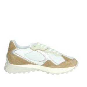 Sneakers Casual e sportive da donna W391-VT-RP-HB basse bianche/Beige per l'estate e l'autunno che cammina in alto - Product Image 4
