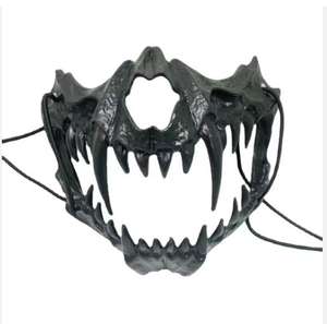 Máscara de Halloween para festas cosplay, máscara de máscaras de plástico unissex com desenho de fantasma de terror assustador e anônimo - Product Image 1