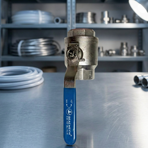 Vanne à bille en acier inoxydable CF8 CF8M de qualité supérieure, 1 pièce, à passage complet, filetée NPT BSP, à levier - Product Image 1