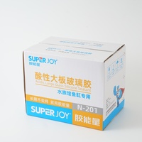 Mastic silicone acétique transparent 300 ml pour installation/réparation d'aquariums, colle silicone acétique pour verre, étanche