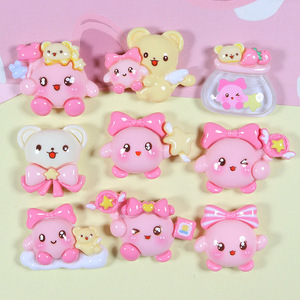 Phim Hoạt Hình Dễ Thương Màu Hồng Nhựa Phụ Kiện Tự Làm Kem Gel Tóc Clip Điện Thoại Di Động Trường Hợp Lưu Trữ Hộp Lỗ Giày Vá Giáng Sinh Nghệ Thuật Thủ Công - Product Image 1