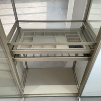 Système de placard modulaire de luxe moderne minimaliste de style italien en métal haut de gamme pour chambre à coucher