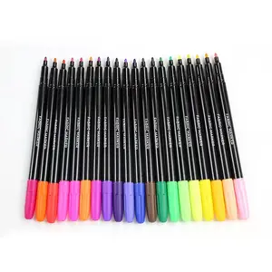 Aangepaste Niet-Giftige Stof Markers Pennen Set Onuitwisbare Permanente Stof Verf Fijn Punt Textiel Marker Pen