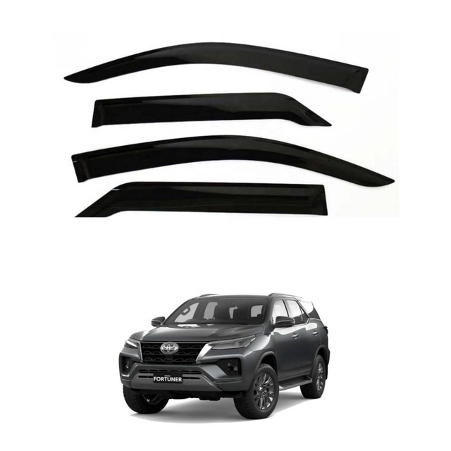 SUNZ Sun Door Window Visor Rain Deflector for Toyota Fortuner 2020 2022 2023 2024 Accessories