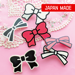 Pinza para el pelo de acrílico con lazo 2D, accesorio para el cabello, estilo cómic, contorno audaz, lindo, personalizado, hecho en Japón, OEM ODM - Product Image 1