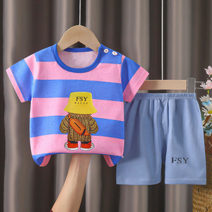 T-shirt décontracté pour enfants Youyuan Bao en <span class=keywords><strong>coton</strong></span> pur à motif <span class=keywords><strong>de</strong></span> dessin animé respirant à manches courtes pour garçons et filles - Product Image 5