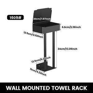Portasciugamani da Parete in Acciaio al Carbonio Lucidato a Specchio con Ripiano Multiuso <span class=keywords><strong>per</strong></span> Piccoli Bagni Organizzatore <span class=keywords><strong>Porta</strong></span> Carta Igienica - Product Image 6