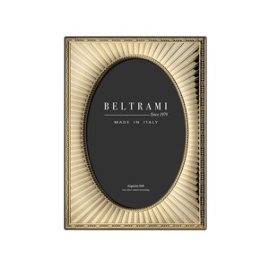 Cadre photo Beltrami plaqué argent, structure en bois rectangulaire, fabriqué en Italie, Argento 999 - Product Image 1