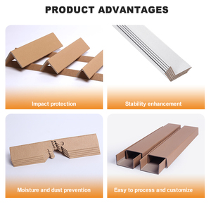 Recycled <strong>Corrugated</strong> Cardboard L-Shape Edge Carton White <strong>Paper</strong> Corner Protector - Product Image 5