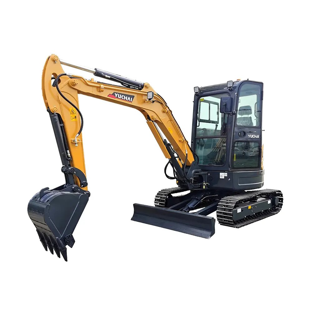 YC35SR PRO 3.5ton Zero Tail Mini Small Rubber Truck Crawler Excavator