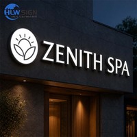 Letrero Luminoso de Alta Intensidad para Spa, Letrero con Letras de Canal LED, Letreros Comerciales Personalizados para Interiores y Exteriores