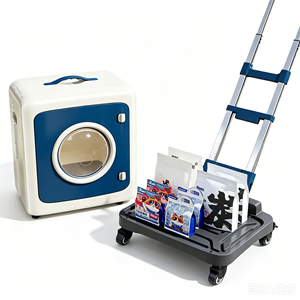 Sac de <span class=keywords><strong>transport</strong></span> à roulettes souple pour animaux de compagnie, respirant, type capsule spatiale, pour petits chatons et chiots, idéal pour les voyages en extérieur - Product Image 4