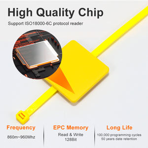 0-5m 읽기 범위 타이 태그 재사용 가능한 ABS 소재 UHF <span class=keywords><strong>RFID</strong></span> 지퍼 타이 자산 추적용 태그 - Product Image 6