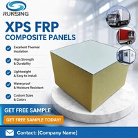 Panneau composite léger XPS sandwich en PRV, panneau isolant en mousse de fibre de verre pour caravanes, carrosseries de camions, maisons préfabriquées - Vente en gros directe usine