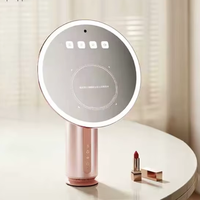 Miroir de maquillage intelligent avec analyseur de peau AI, écran tactile 8 pouces, éclairage LED annulaire, détecteur de soins de la peau pour salon de beauté